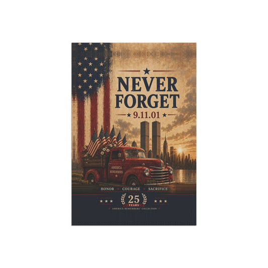 9/11 Country Road Remembrance Garden Flag