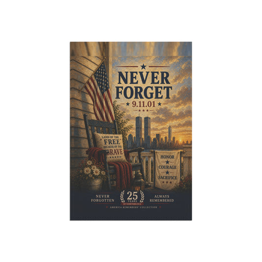 9/11 Front Porch Remembrance Garden Flag