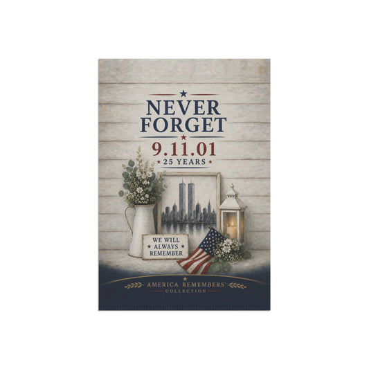 9/11 Twin Towers Garden Flag
