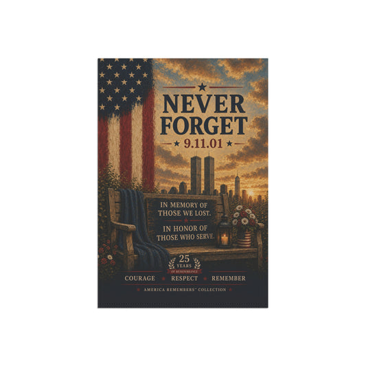 9/11 Bench of Honor Garden Flag