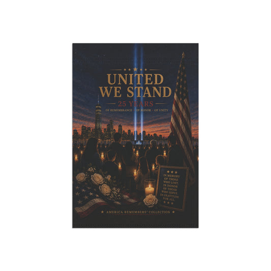 9/11 Candlelight Vigil Garden Flag